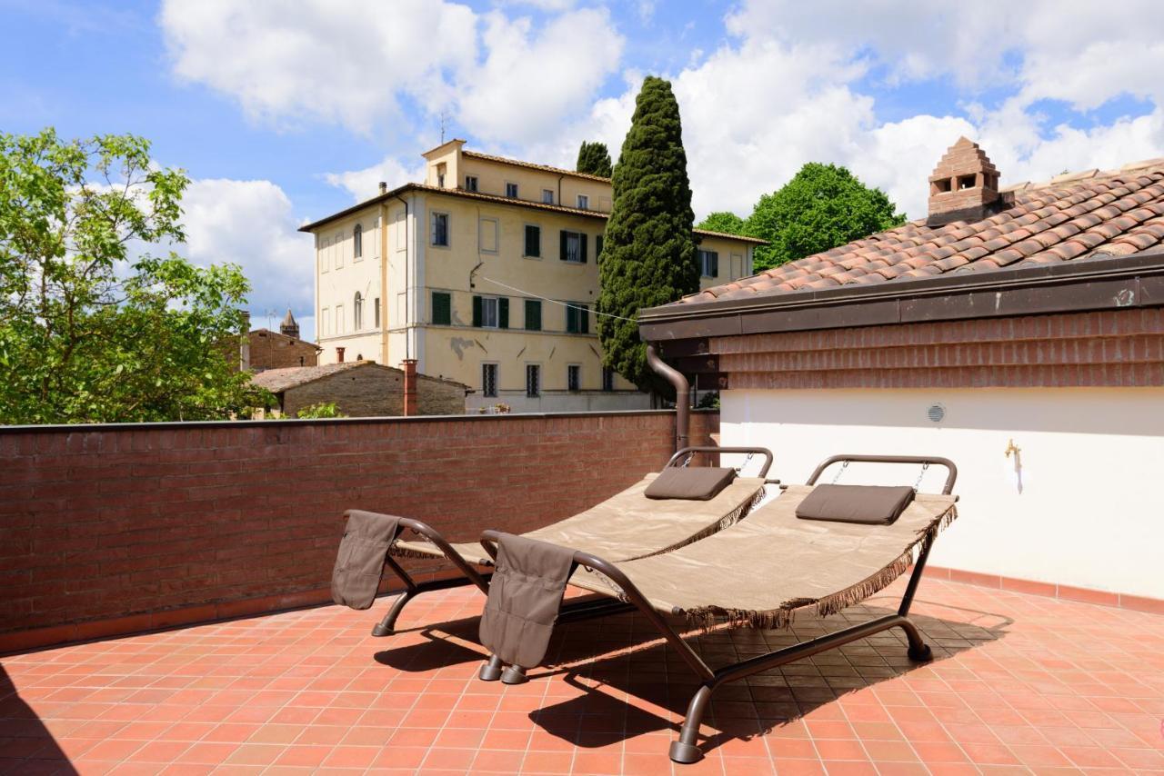 Ferienwohnung Luglie 360° Panoramic Terrace Siena Exterior foto